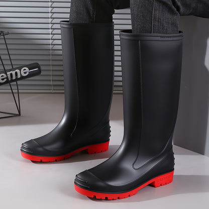 Men's High-Top PVC Outdoor Rain Boots for Summer Fishing