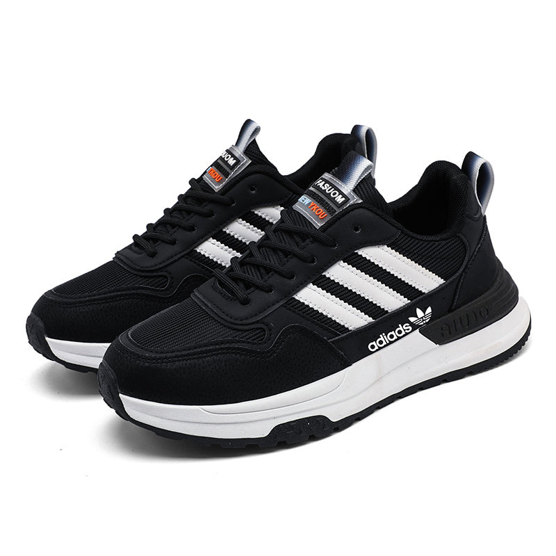 Men's Lightweight Breathable Mesh Running Shoes with Thick EVA Sole
