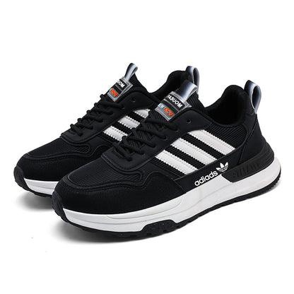 Men's Lightweight Breathable Mesh Running Shoes with Thick EVA Sole