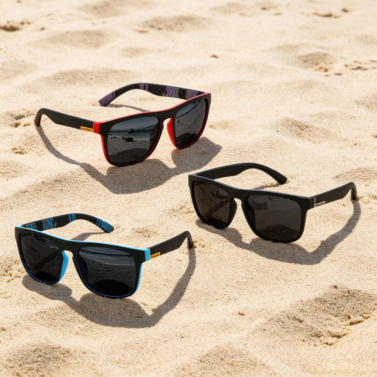 Vintage Black UV400 Sunglasses for Men and Women