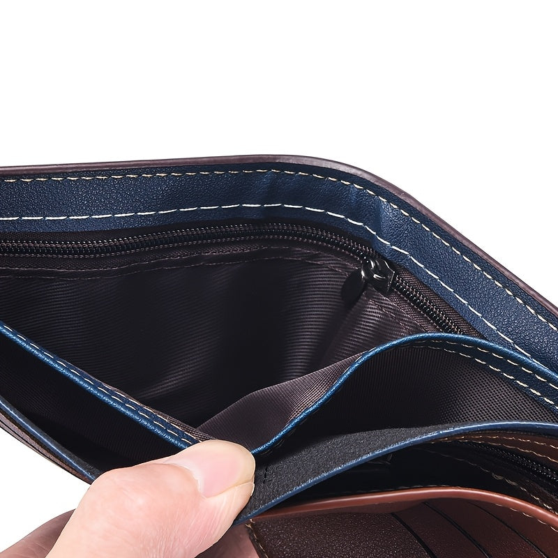 Travel Accessories Travel Wallet Premium Men's Card Holder Daily Use ID Case with 8 Card Slots Unisex Ticket Holder Coin Purse Suitable for and Middle-Aged Christmas Gift