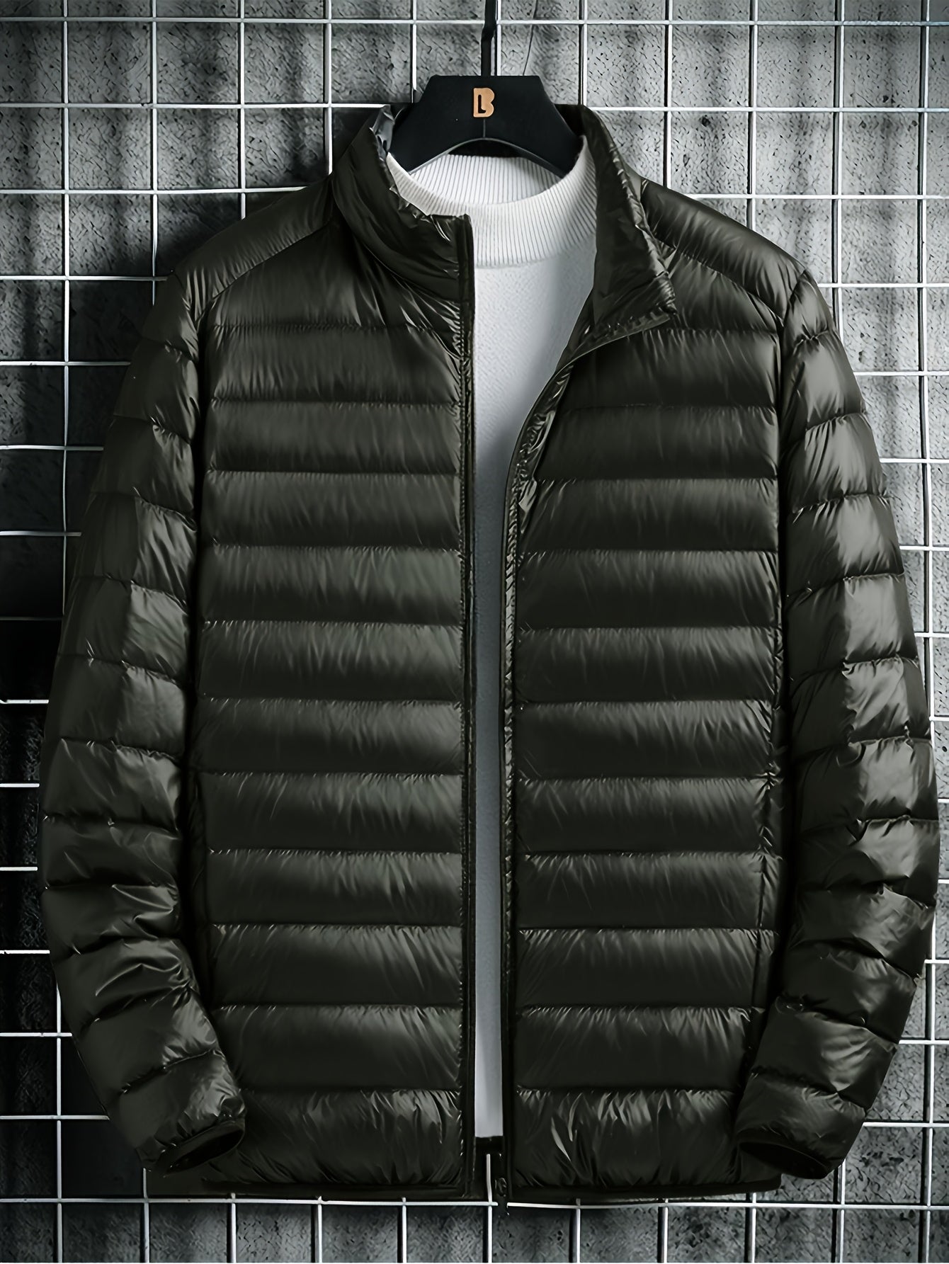 Spring, Autumn, And Winter Styles with a Stand Collar And Zipper Closure, Versatile Casual Lightweight Jacket for Men - ayq