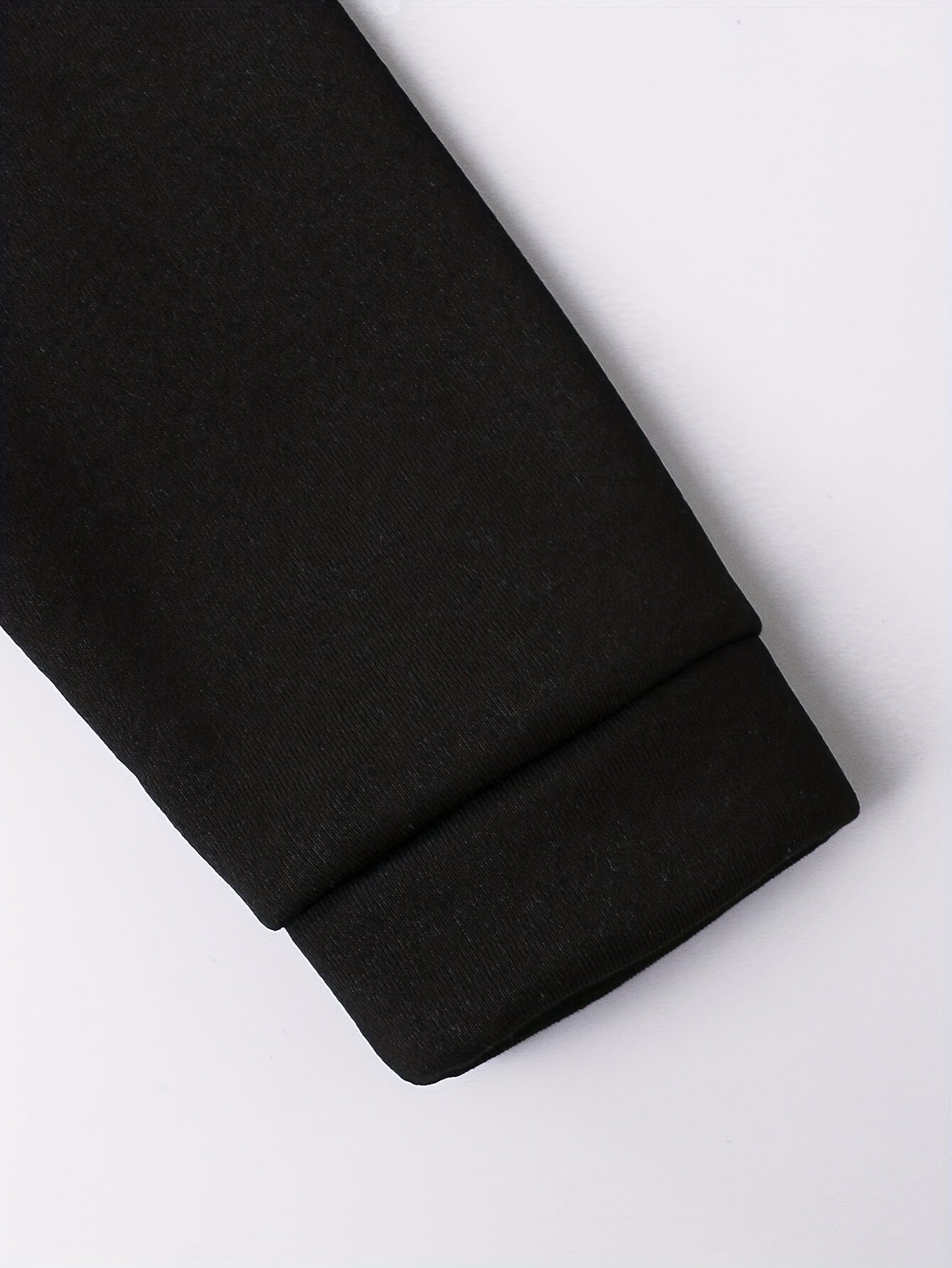 2pcs Boys' Autumn/Winter Fleece-Lined Hooded Zip-Up Jacket and Pants Set with Bird Print, Simple Color Block Design with Pockets, Fashionable Sporty Outfit for Outdoor Activities and Daily Wear, 100% Polyester Knit Stretch Fa