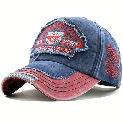 Men's Casual Cotton Baseball Cap With New York Embroidery