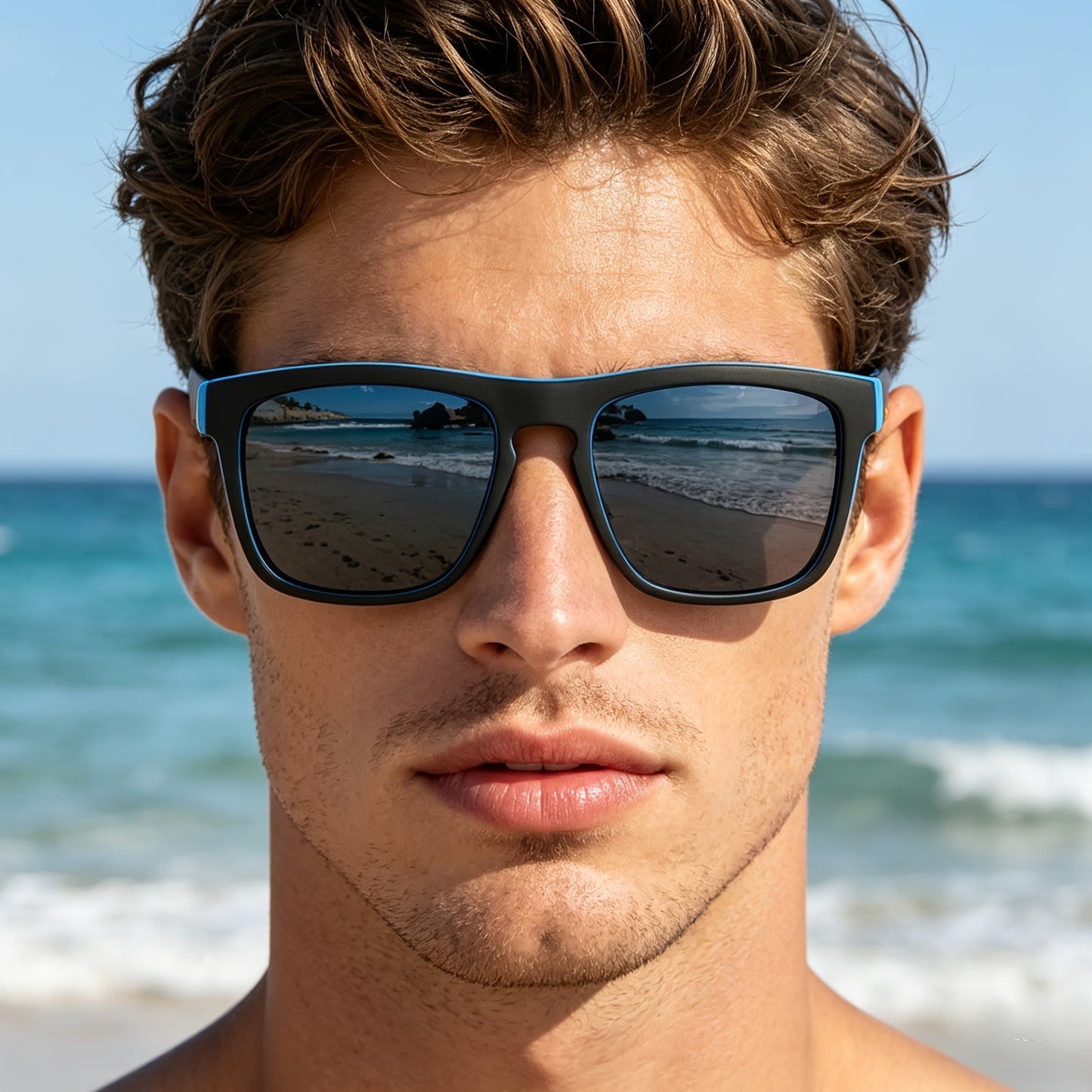 Vintage Black UV400 Sunglasses for Men and Women