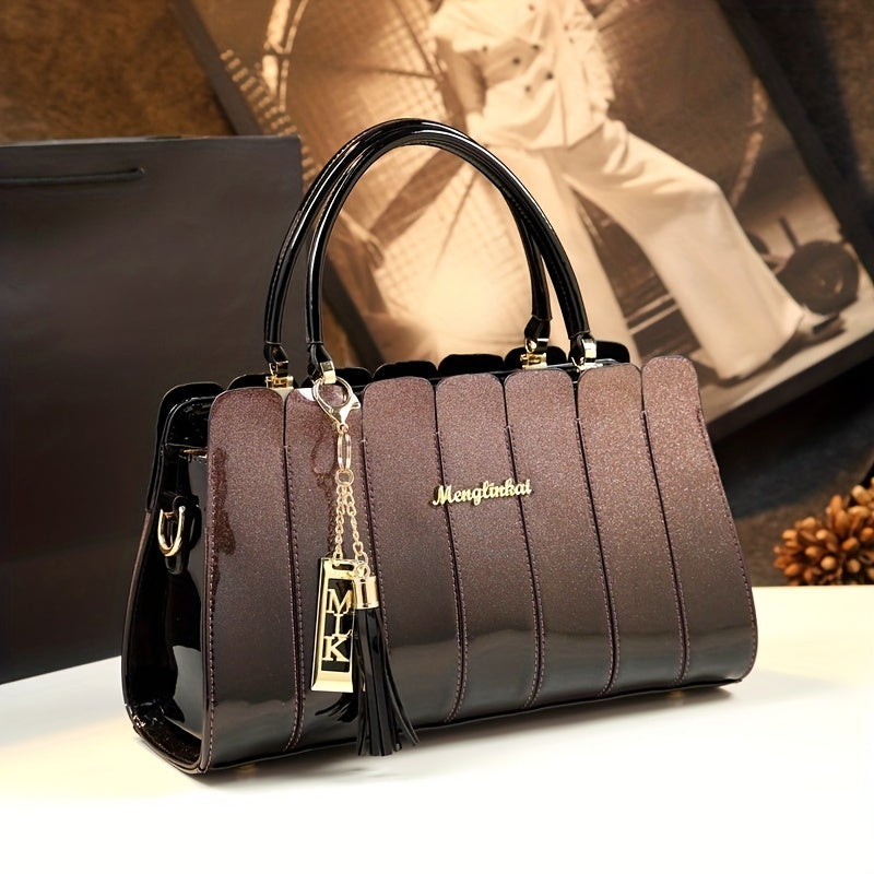 Vintage PU Leather Shoulder Bag with Removable Strap for Women