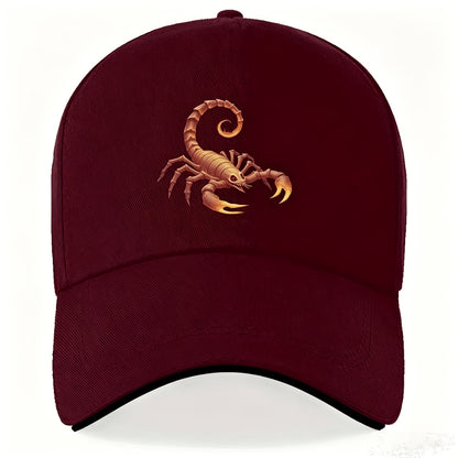 Unisex Scorpion Print Baseball Cap for Outdoor Sports