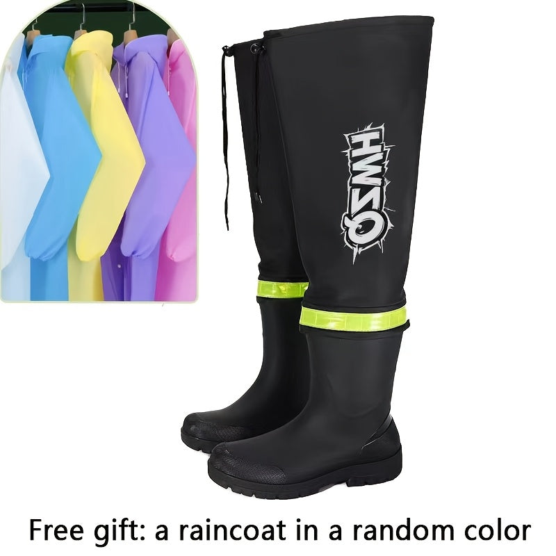 Men's High-Top EVA Rain Boots Slip-Resistant Casual Outdoor Shoes