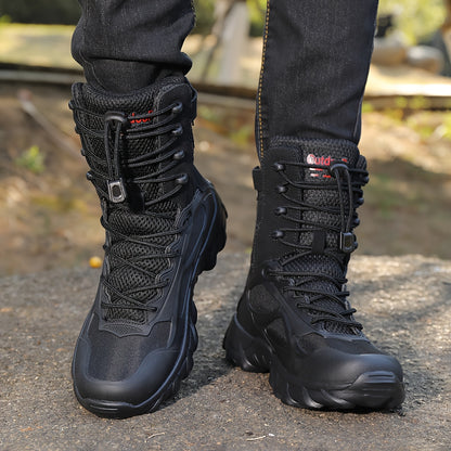 Men's All-Season Tactical Short Boots, Breathable & Comfortable