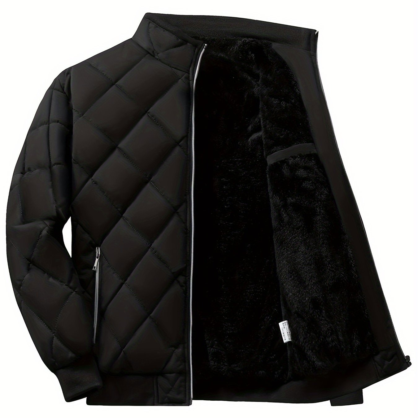 Տղամարդու թեթև կարված բաճկոն՝ միագույն, կանգուն օձիքով ձմեռային բաճկոն՝ գրպաններով, ամենօրյա, սովորական չափսի՝ ցուրտ եղանակի համար, բազմակողմանի վերնազգեստ, դիմացկուն վերնազգեստ