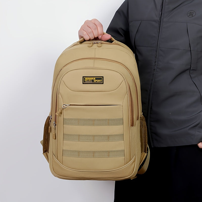 Hiking Backpack, Leisure Backpack, Large-capacity Backpack, Suitable for Both Men and Women, Height 48cm, Length 33cm, Thickness 20cm, Can Hold 17-inch Laptop, Equipped with Adjustable Shoulder Straps, Is Ideal for Daily Outd - ayq
