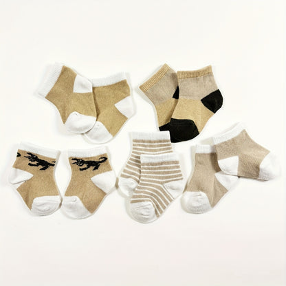 5 Pairs of Youngsters and Youngsters Socks for Boys and Girls, Breathable and Sweat-absorbing Socks for Youngsters, Suitable for Home Wear All Seasons