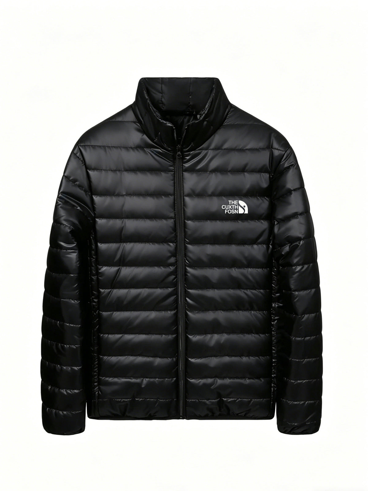 Men's Stand Collar Quilted Padded Coat Lightweight Warm Jacket