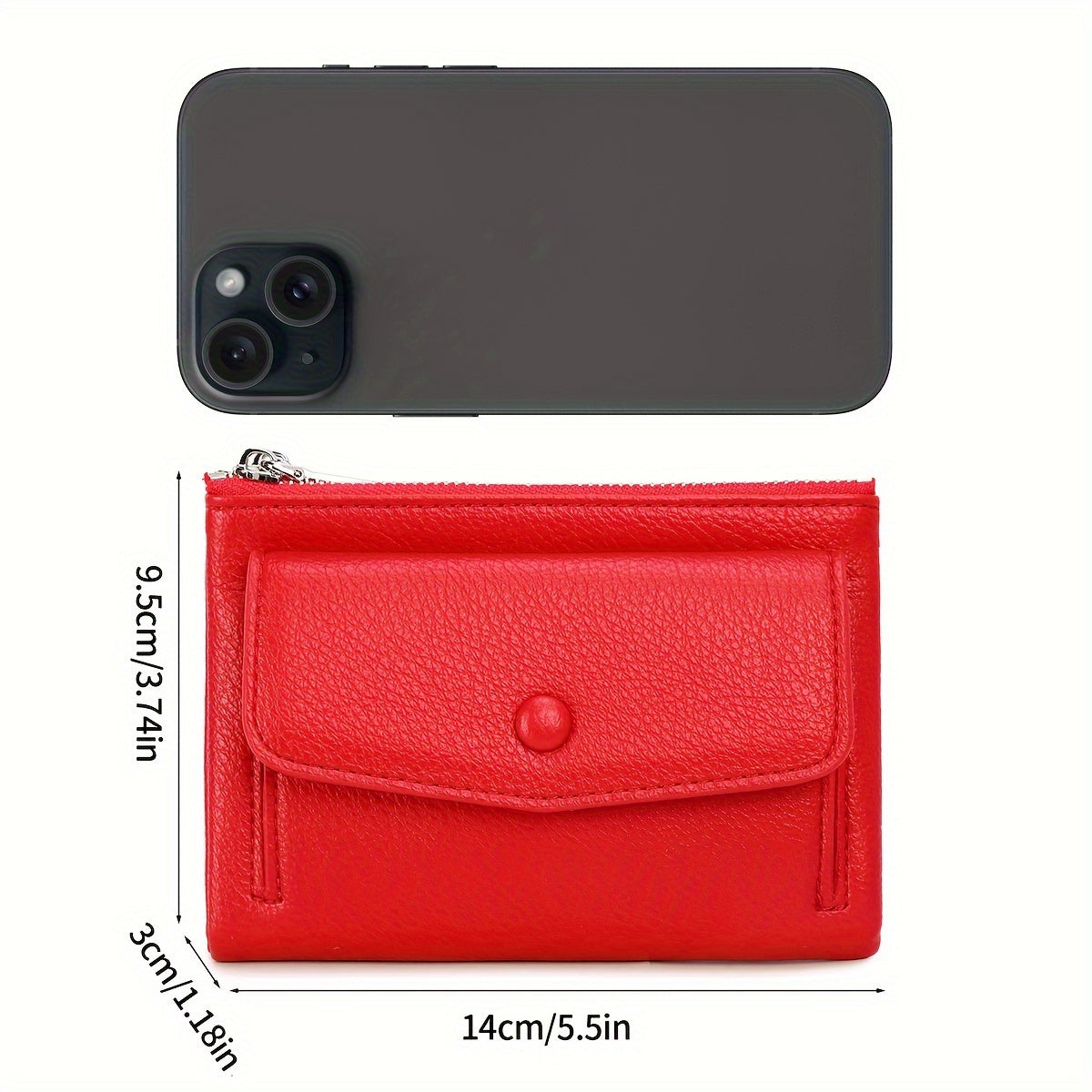 MIYIN Women's Wallet - Large Capacity Double Zipper Credit Card Holder with Coin Pocket, Lightweight Handbag for ID, Cash & Keys, Minimalist for daily Commute & Travel, Easy-Care Design for busy Ladies