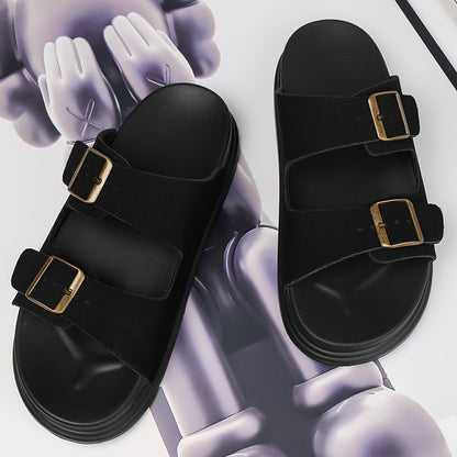 Unisex Casual Slip-On Soft PU Sole Open-Toe Slippers