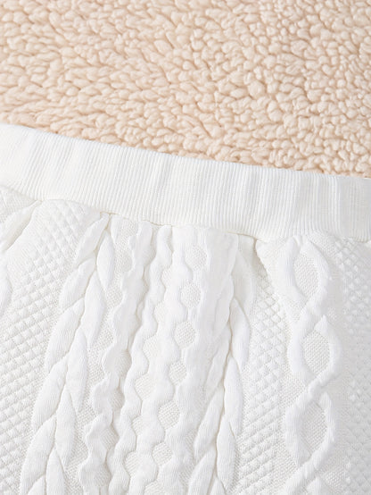 Հարմարավետ տղաների Սուրբ Ծննդյան վերնաշապիկի և տաբատի հավաքածու՝ եղջյուրի ասեղնագործությամբ - տաք բրդյա ծածկույթով, երկար թևքերով հանդերձանք աշուն/ձմեռ, իդեալական է բացօթյա օգտագործման համար