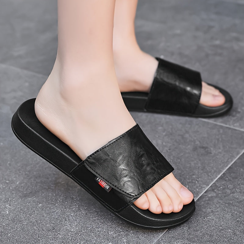 Men's Lightweight Casual Summer Slippers with Adjustable Strap