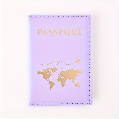 1 PC Gilding Passport Cover Holder, Travel Wallet Passport Case