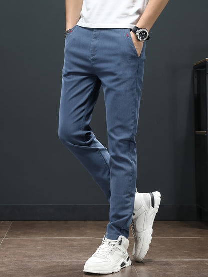 Men'S Spring Casual Trousers, Lightweight Business Outdoor Straight-Leg Pants, Versatile And Stylish for Spring And Autumn, Suitable for Sports And Formal Occasions.