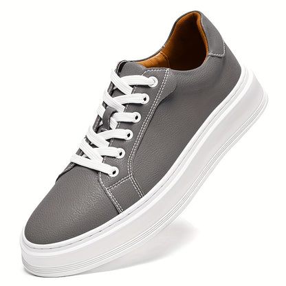 Men's Casual Outdoor Sneakers with Split Cow Leather Upper