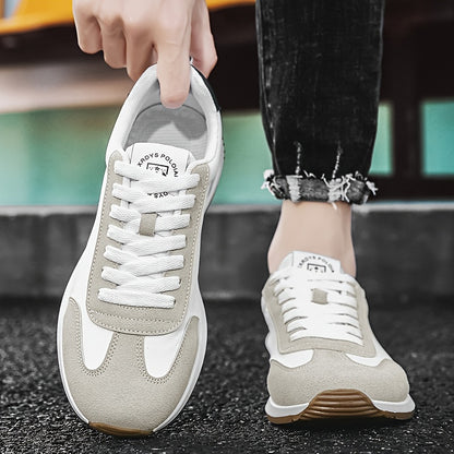 Men'S Casual Sneakers - Navy & Gray, Breathable, Anti-Sweat, Soft Sole, Durable, Lace-Up Design, All-Season Comfort, Outdoor & Casual Wear, Casual Footwear | Modern Casual Sneakers | Comfortable Footwear