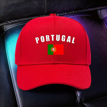 Adjustable Lightweight Baseball Cap with Portuguese Print