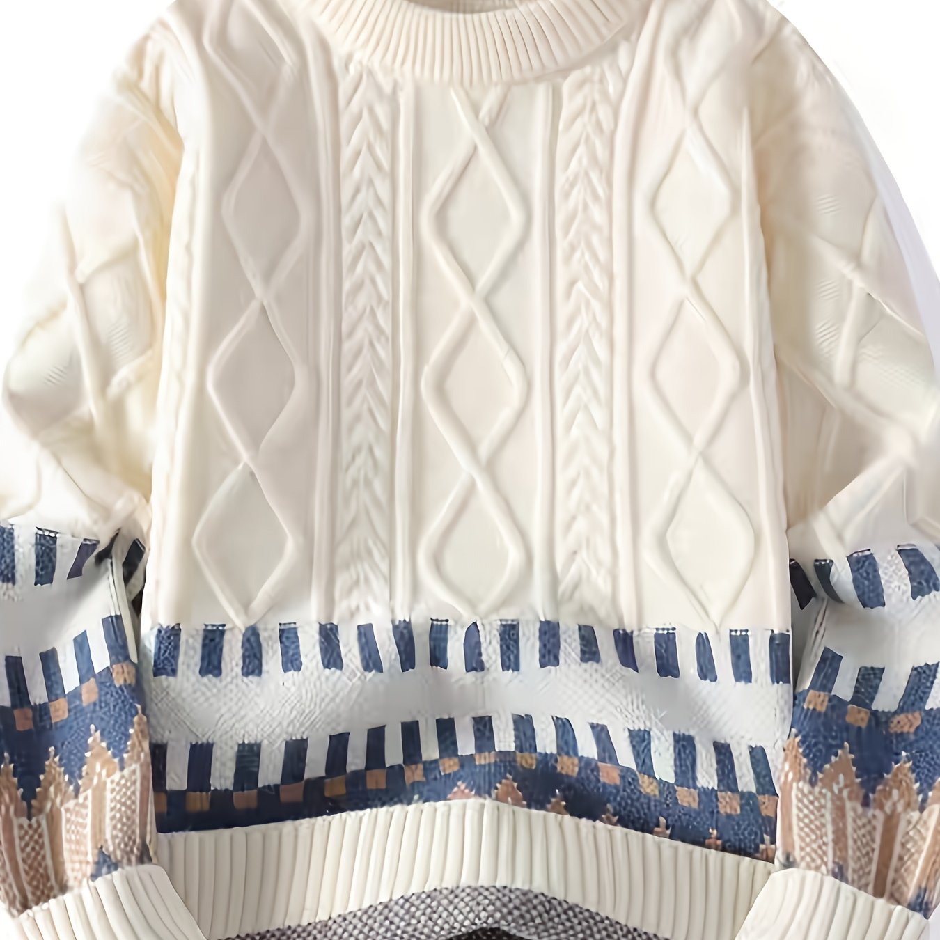 Նոր տղամարդու սվիտեր աշնան և ձմռան համար, խիտ և բազմակողմանի տրիկոտաժ դեռահասների համար, որը ներկայացնում է նորաձև զույգերի ոճը