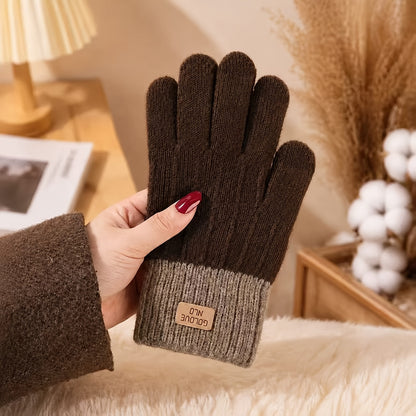 Unisex Winter Touchscreen Gloves, Soft Acrylic Knit, 6 Colors