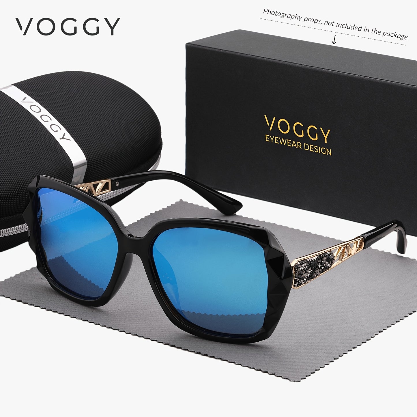 VOGGY Oversized Polarized UV400 Sunglasses for Men and Women