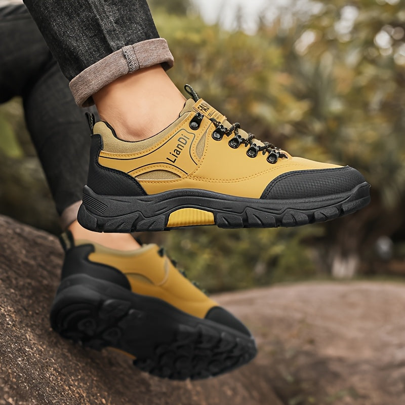 Men's Casual Low-Top Sneakers, Lightweight Lace-Up Shoes