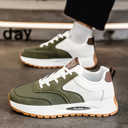 [sneakers] Men'S Running Shoes - Breathable, Non-Slip Casual Skate Shoes with Lace-Up Design, Comfortable And Durable