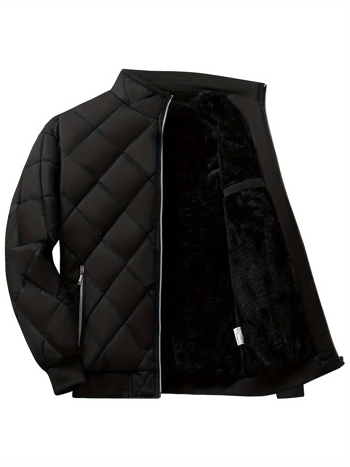 Տղամարդու թեթև կարված բաճկոն՝ միագույն, կանգուն օձիքով ձմեռային բաճկոն՝ գրպաններով, ամենօրյա, սովորական չափսի՝ ցուրտ եղանակի համար, բազմակողմանի վերնազգեստ, դիմացկուն վերնազգեստ