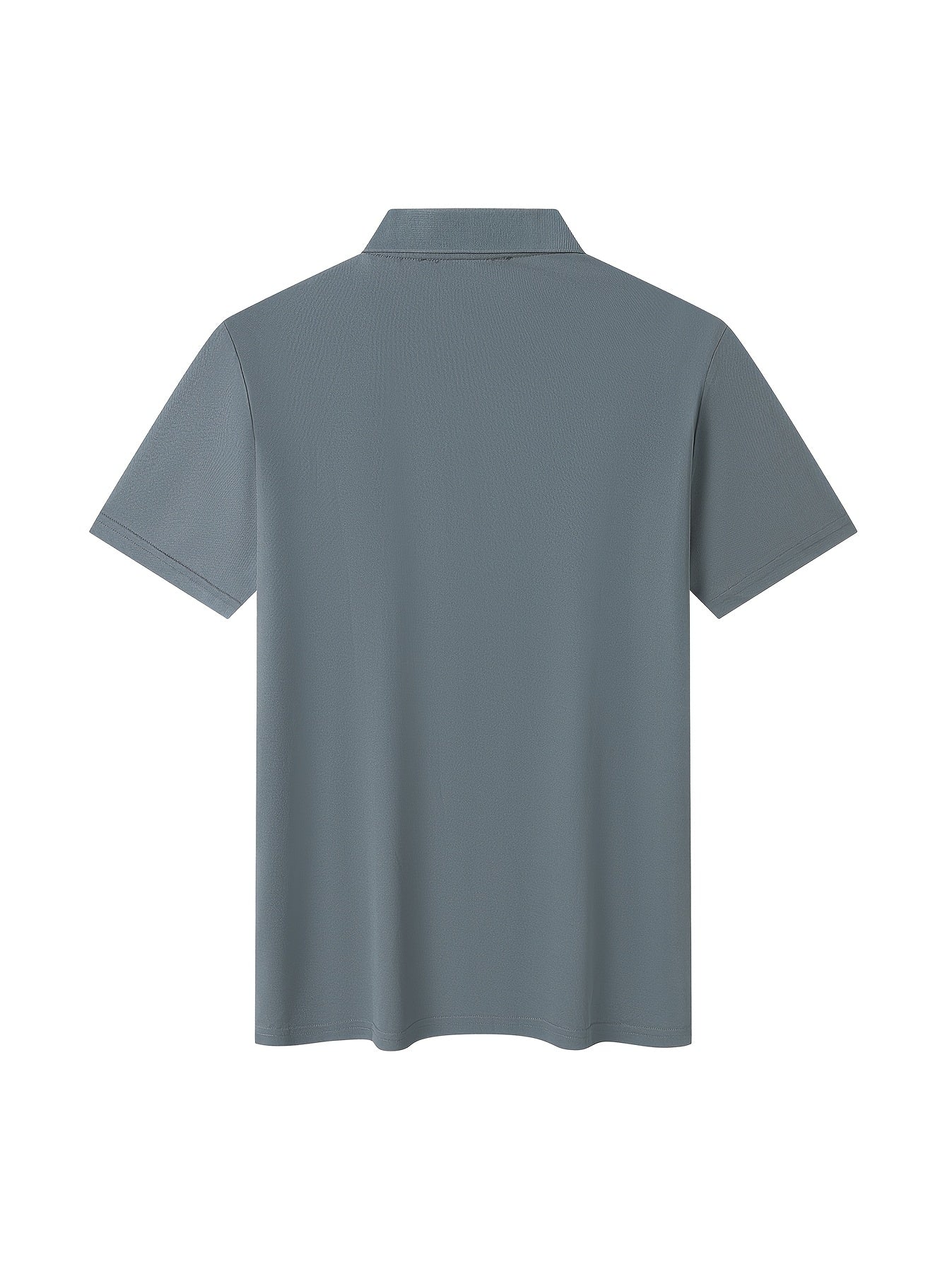 Men's Classic Solid Color Polo Shirt - Summer Casual Slim Fit
