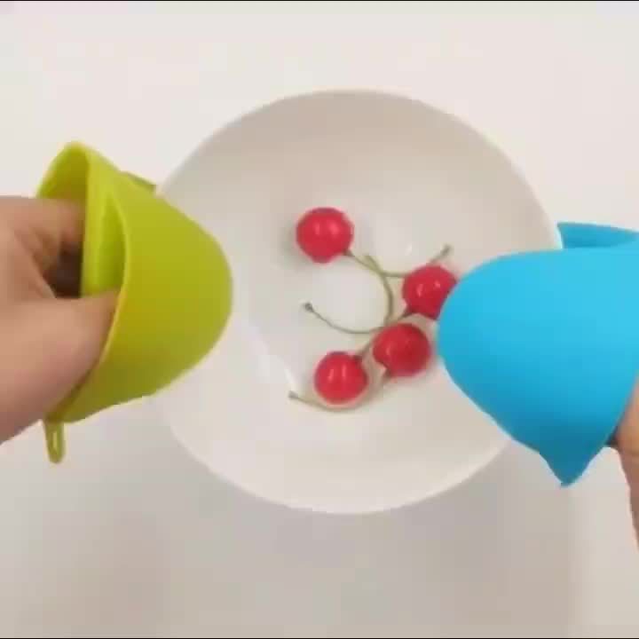 1 Pair Silicone Pot Holder Anti-scalding Clip Gloves - Չսահող բռնելով Խոհանոց, Կրկնակի Ձեռքեր, Հարմար է Խոհանոցի, Թխելու, Խոհարարական Խոհանոցի Առարկաների | Գունագեղ խոհանոցային սպասք՝ չսահող ամանի սեղմակ