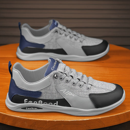Men's Vintage Old School Style Sneakers, Comfy Non Slip Durable Canvas Breathable Shoes, Men's Footwear