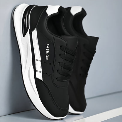 Men's Road Running Shoes, Large Size Men's Outdoor Hiking Shoes, Lace-up Walking Shoes, Training Shoes, Low-top Running Shoes, Trendy Skate Shoes, Student Casual Sneakers for Spring, Summer, Autumn, and All Seasons - ayq