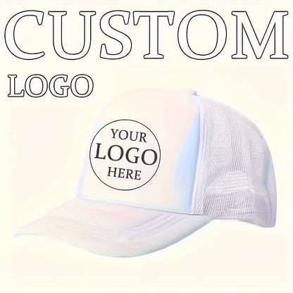 Custom Logo Breathable Mesh Trucker Hat – Adjustable Casual Cap