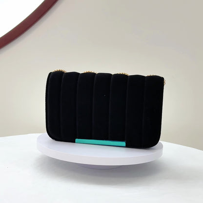 Նորաձև թավշյա գործվածքից կանացի պայուսակ, միջին տարիքի պայուսակ, նորաձև մեծ տարողությամբ պայուսակ