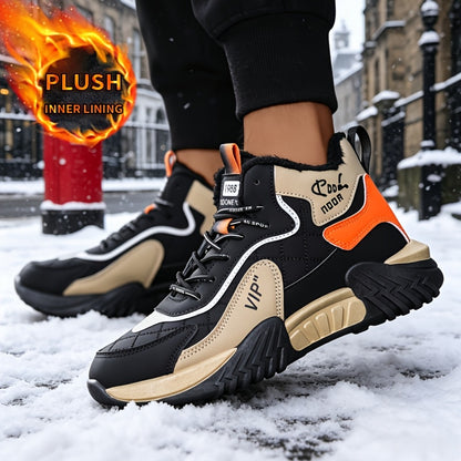 Men's Winter Chukka Boots Fleece Lined Outdoor Hiking Shoes