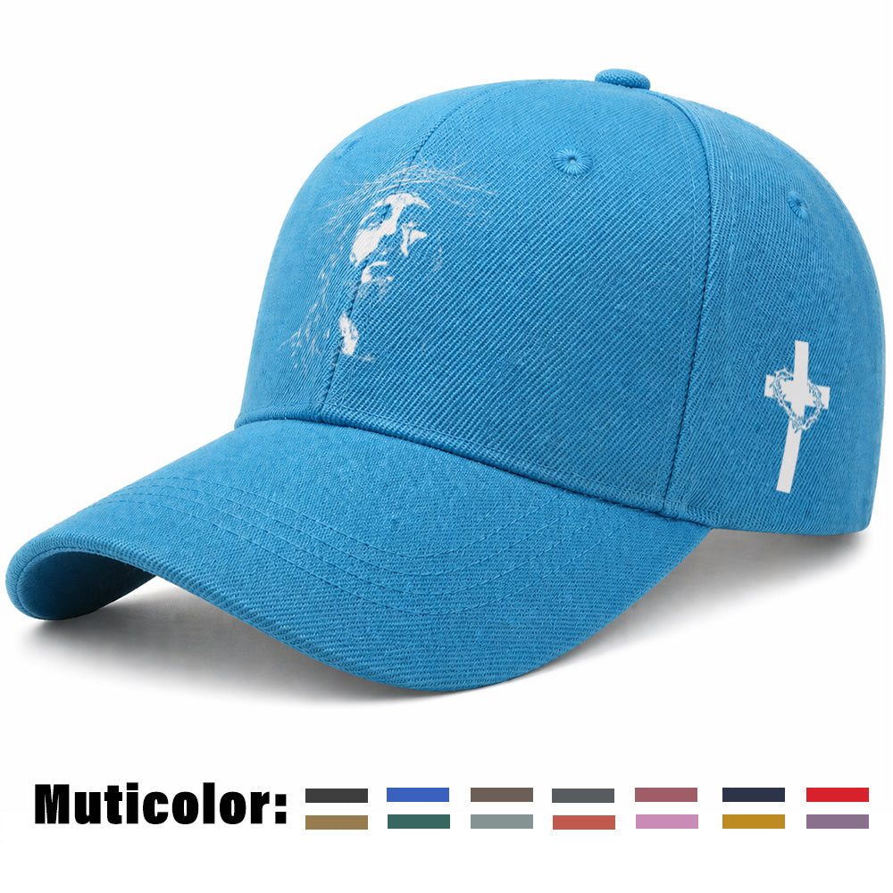 Unisex Christian Baseball Cap with Adjustable Cross Design
