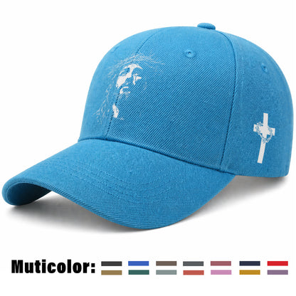 Unisex Christian Baseball Cap with Adjustable Cross Design