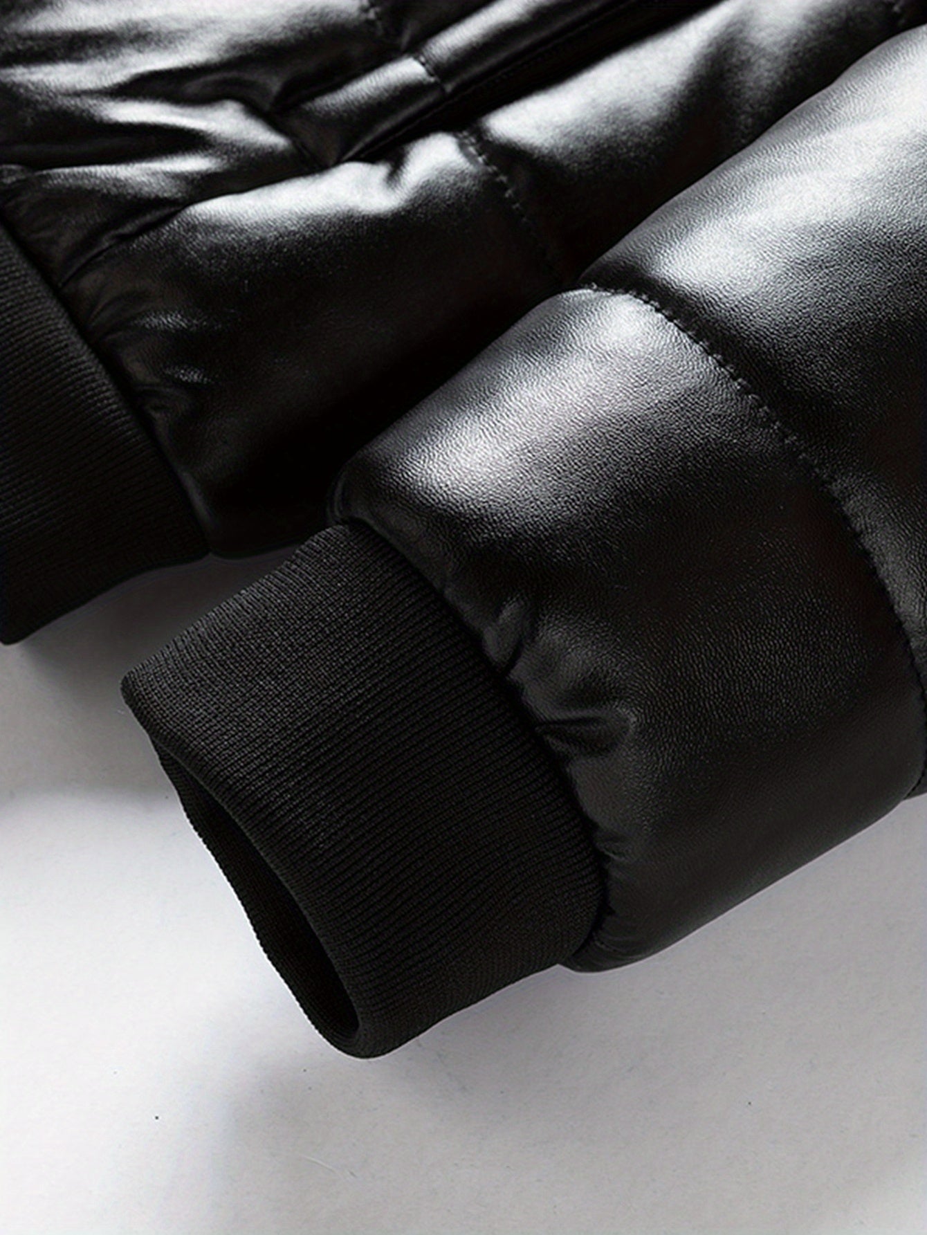 Men's Heavy-Duty Winter Jacket - Black Cold Weather Coat with Zippered Pockets, Formal & Everyday Outerwear for Office, Travel, Outdoor Activities - Hand Washable Polyester Outerwear, Travel Winter Coat, Classic Turndown Coll