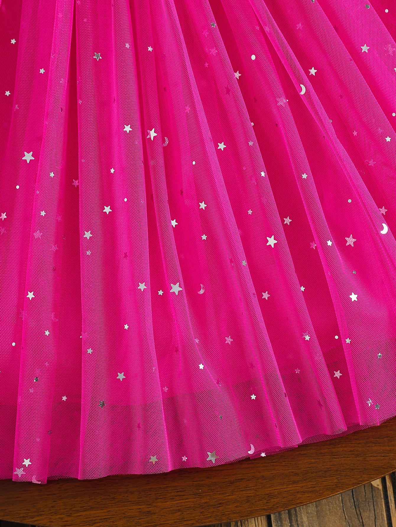 COVIVIKY Girls' Elegant Long Sleeve Party Dress with Puff Skirt & Sheer Panel - Knee-Length A-Line Wedding Prom Dress, Belted Waist Bow & Netting Trim, Hand Washable Winter Formal Gown for Girls (Age 4-12)