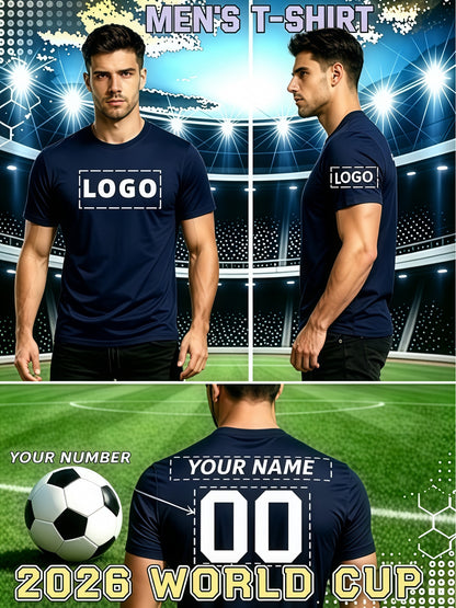 Men's Custom Football Jersey - Breathable Quick-Dry Polyester