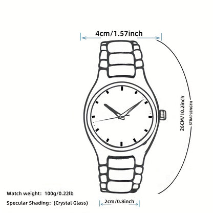 Multi Functional Watche Suitable for Both Women and Men/Calendar Date Display Rhinestone Decoration/Luminous/Stainless Steel Strap-Ideal Gift for Birthdays, Holidays, Anniversaries, Family, Friends-Suitable for Daily Wear, Pa