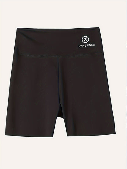 Women's High-Waist Shorts, Casual Style, Seamless Design, Summer Thin Breathable Fabric, Spring Autumn Home Wear, 3-Point Length