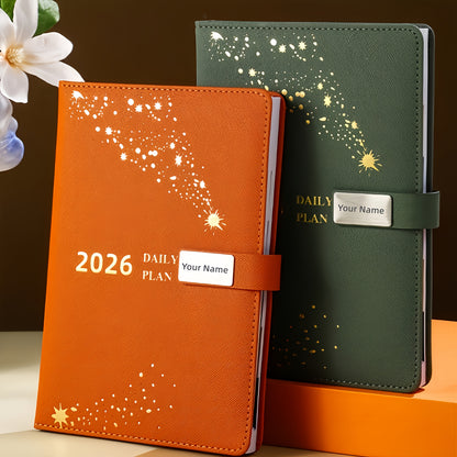 Custom 2026 Notebook Gift Box Set with Personalized Name Design, 365-Day Daily Planner, Premium Business Office Use, Birthday/Graduation/Teacher'S Day/Father'S Day Gift, Daily Planner Notebook