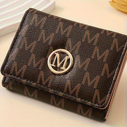 2025 New Women's Wallet Short European and American PU High-end Coin Purse Printed Multi Card Slot  Wallet Wallet Card Holder
