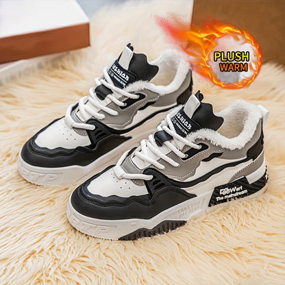 Men's & Women's All-Terrain Winter Warm Snow Boots & Sneakers - Heavy-Duty PU & PVC Traction Tires, Low-Top Lace-Up Outdoor Shoes for Ice, Mud, Snow, Casual Wear - Unisex All-Terrain Vehicle-Like Feel (No ATV Required)