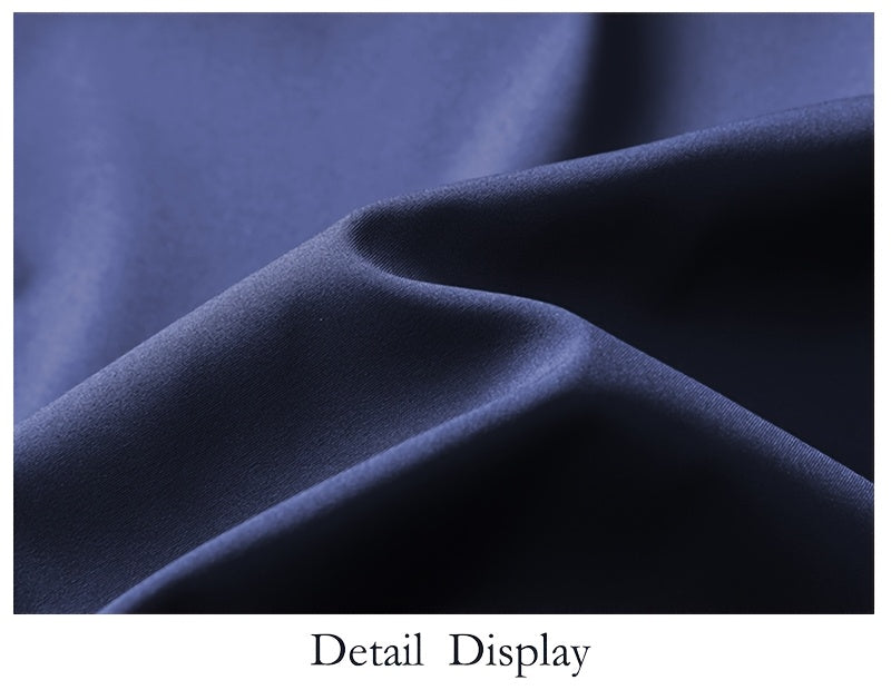 Men's Casual Royal Blue Bomber Jacket - Full Zip, Loose Fit, Polyester, Stand Collar, Long Sleeve, Lightweight & Durable for Spring and Fall, Casual Outerwear | Ribbed Cuff Sleeves | Durable Outerwear